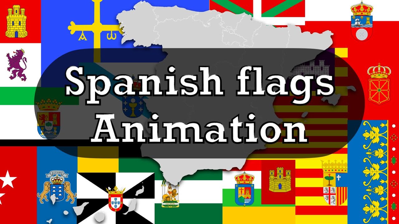 Spanish flags animation