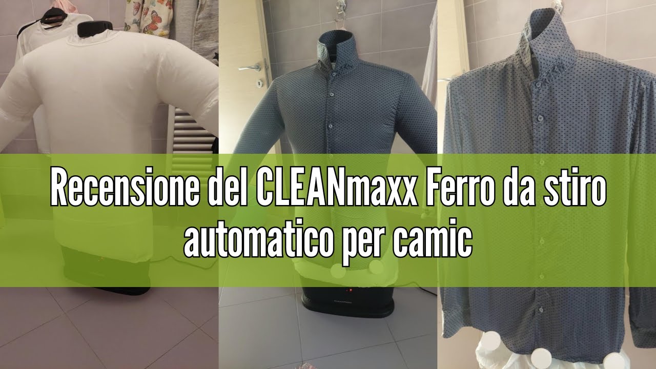 Recensione del CLEANmaxx Ferro da stiro automatico per camicie PRO con attacco per pantaloni | Sosti
