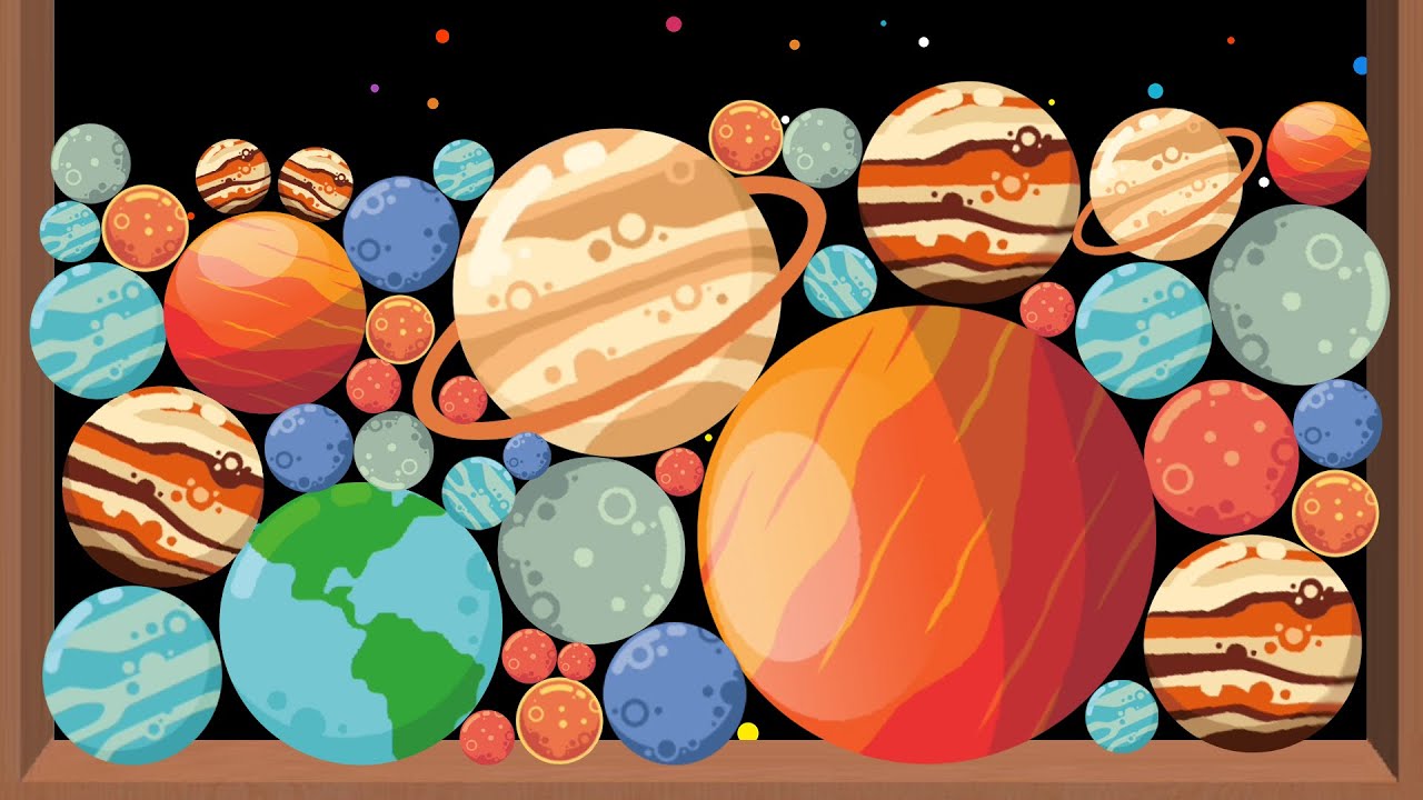 Planets Merge Space - Watermelon Game challenge (2048 Balls: Drop & Merge) Puzzle Game for Android