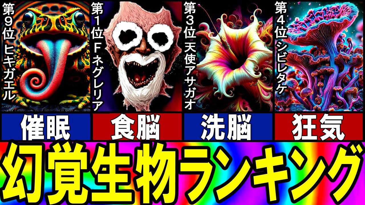 【閲覧注意】最狂の幻覚生物 TOP10【ゆっくり解説】【総集編】