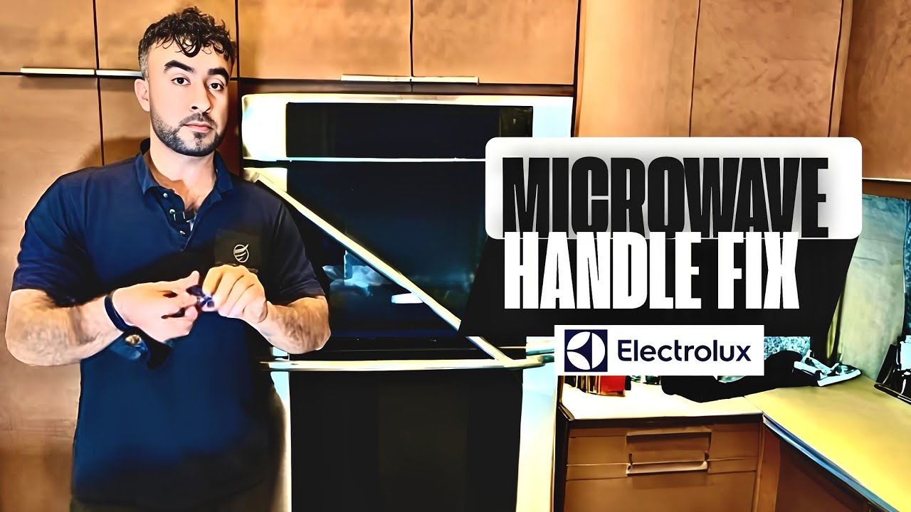 Как затянуть ручку микроволновой печи Electrolux | Ослабленная ручка печи (EW30MC65PSB)