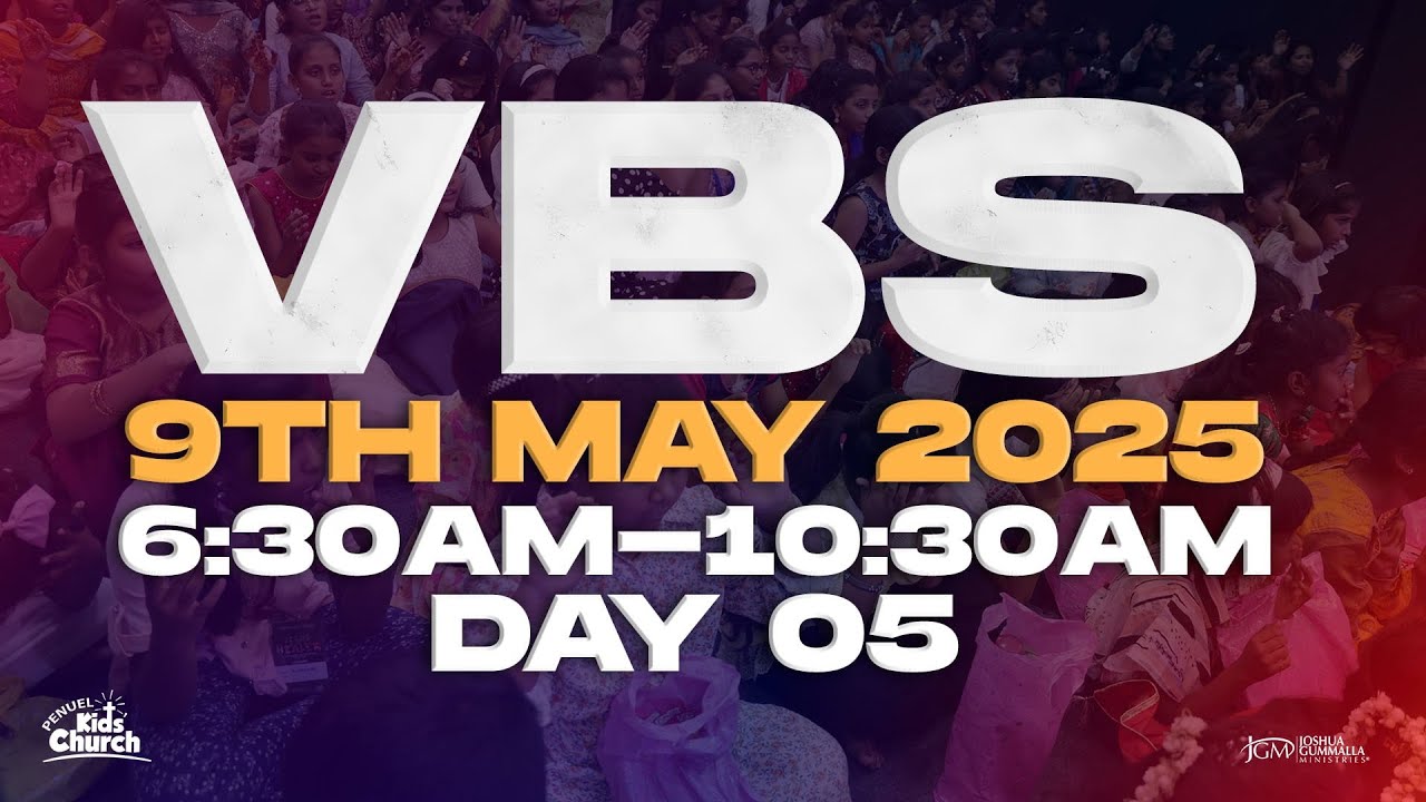 ONLINE VBS : Day 05 | 09.05.2025 | VBS 2025 - THE HOLY SPIRIT | JGM | PGC | FINAL DAY VBS|LIVE