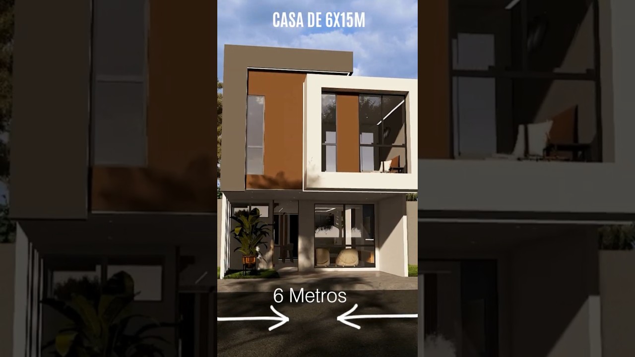 Casa de 6x15m