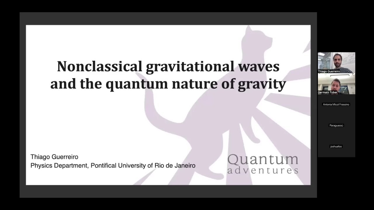 Thiago Guerreiro - Nonclassical gravitational waves and the quantum nature of gravity