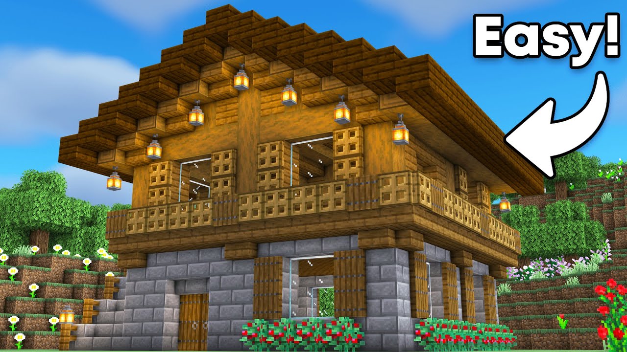 Minecraft: How to Build a Spruce Mansion | Tutorial🏠