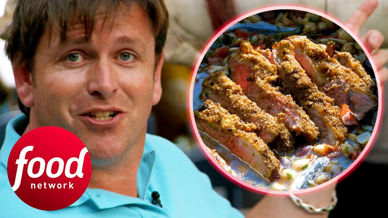 James Cooks A Delicious Olive-Crusted Lamb With Bean Stew | James Martin's Mediterranean