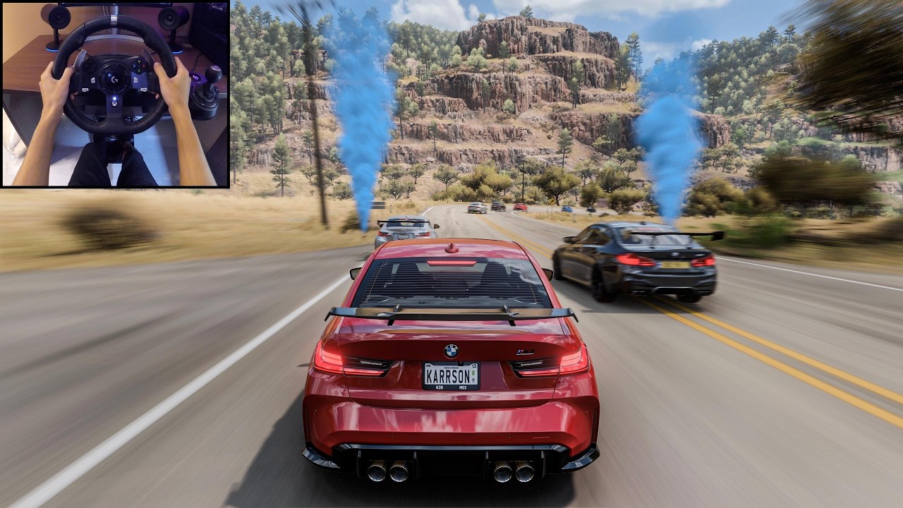 BMW M3 Competition VS Super Saloon Cars - Forza Horizon 5 | Logitech G920 Steering Wheel 