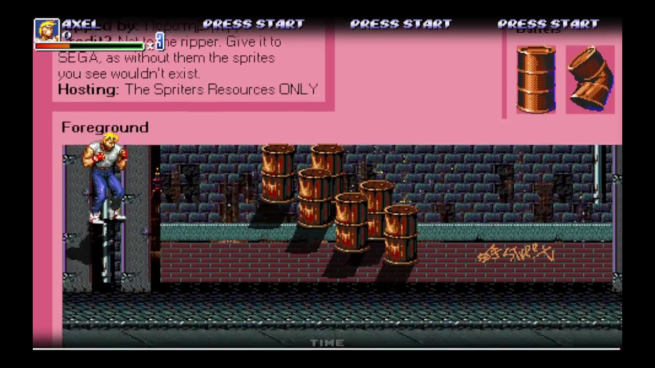 Streets of Rage X (SOR1 Content)