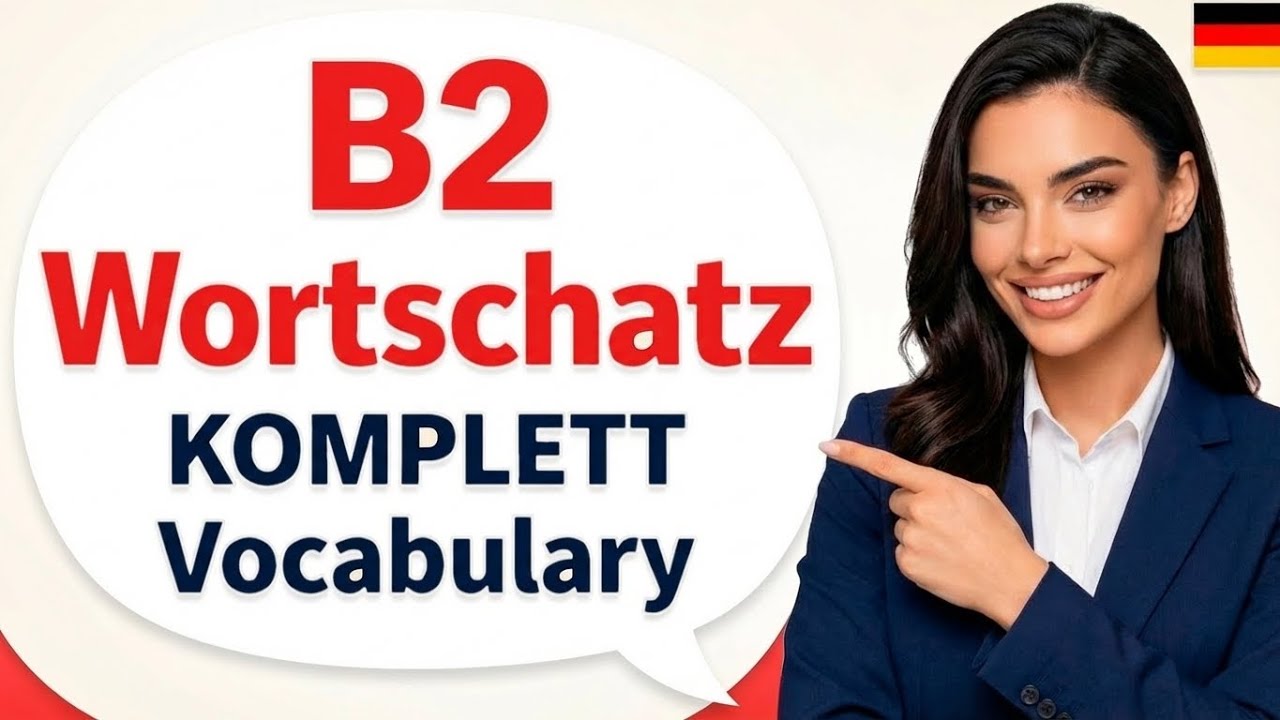 Deutsch Lernen B2 Wortschatz KOMPLETT | Alle wichtigen Vokabeln f&uuml;r die B2 Pr&uuml;fung