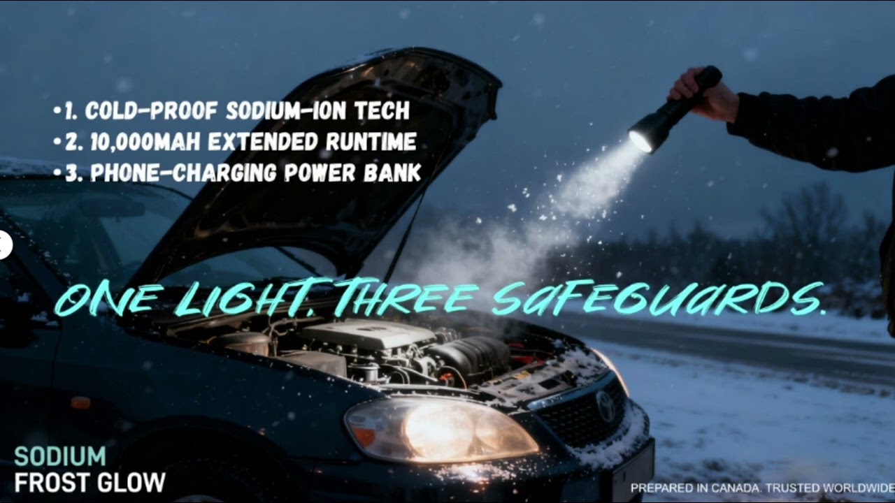 World’s First 10,000mAh Sodium-Ion Flashlight Delivers 2,500 Lumens, Works at -40°C