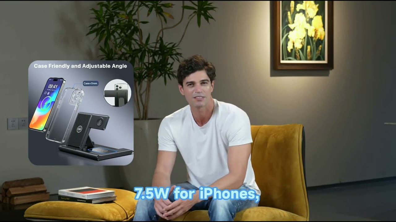 Wireless Charger, 3 in 1 Wireless Charging Station for Multiple Devices,Wireless Charging Stand for