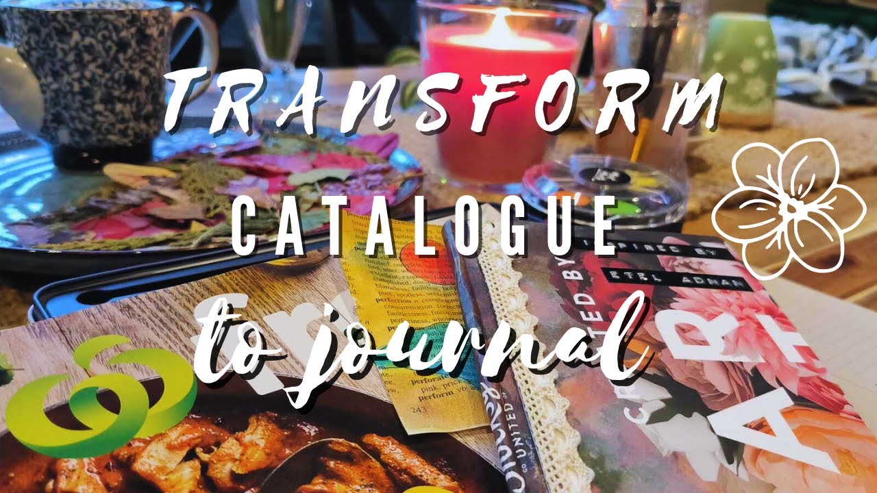 Unique junk  journal from supermarket catalogue / Beginners Junk Journal / Inspired by Ethel Adnan