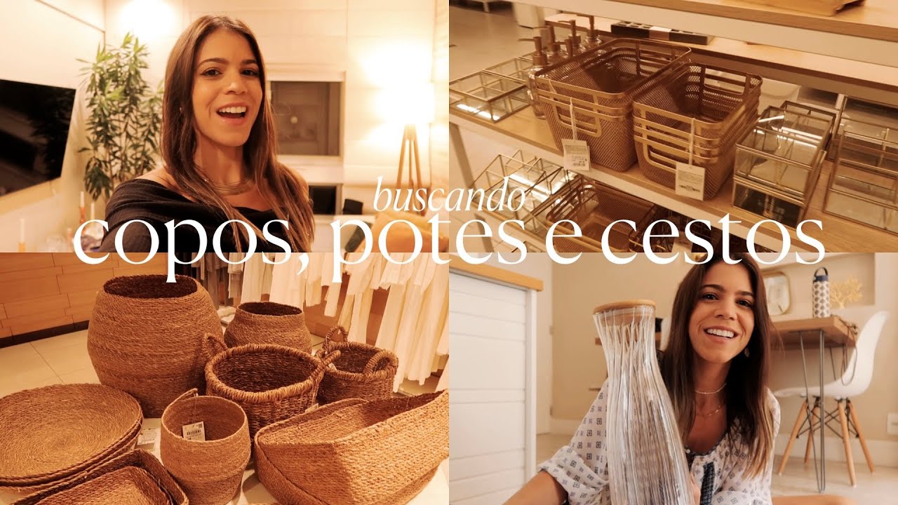ORGANIZANDO A DESPENSA + GELADEIRA: comprinhas de copos, potes e cestos | VLOG