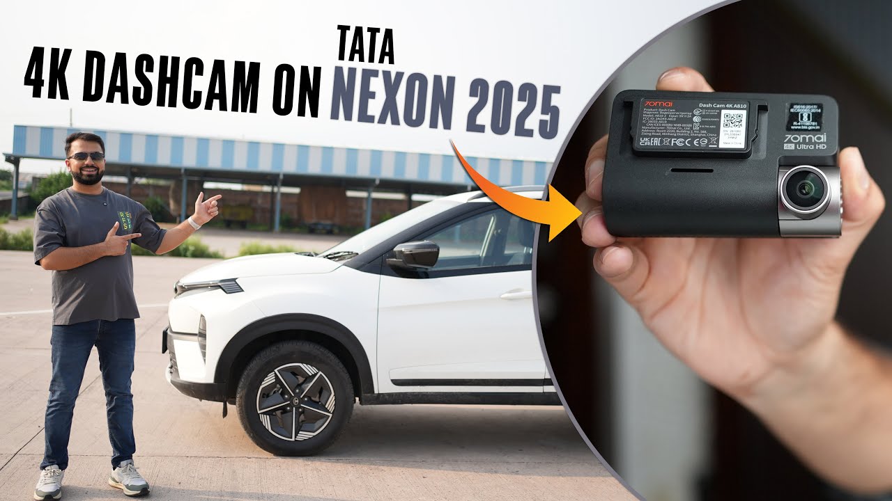 How To Install 4K Dashcam On TATA Nexon 2025 | 70Mai A810 Dash Cam installation