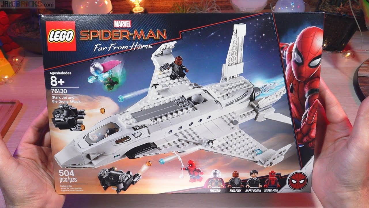 PURE Build: LEGO Spider-Man Far From Home Stark Jet & the Drone Attack 76130 ASMR