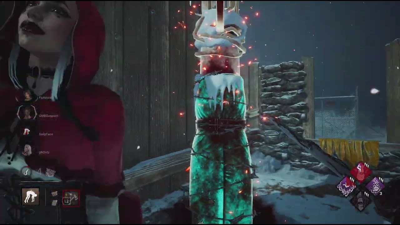 Dead by Daylight Partida con Michonne Grimes no queria jugar con un tunelero y luego Springtrap