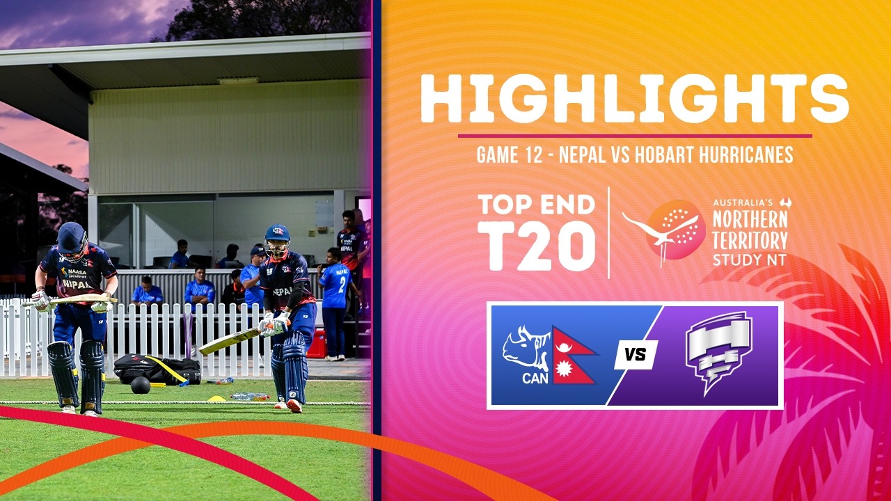 Лучшие моменты 12-й игры | Непал против Hobart Hurricanes Academy | Серия T20 Study NT Top End 20...