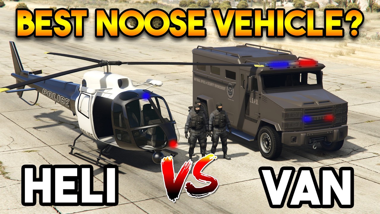 GTA 5 ONLINE : NOOSE HELICOPTER VS NOOSE VAN (WHICH IS BEST?)