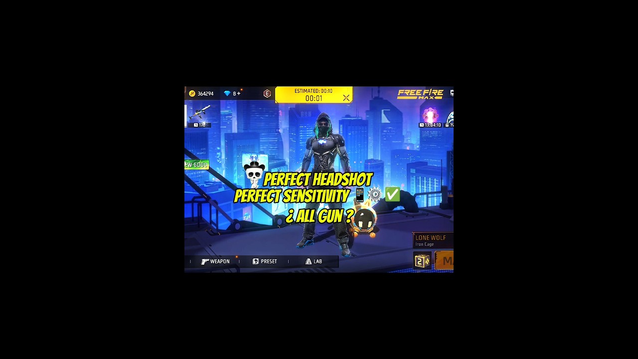 Perfect Headshot Sensitivity For All Gun 📲⚙️✅#shorts #freefire #settings #shortsfeed #sensi #mobile