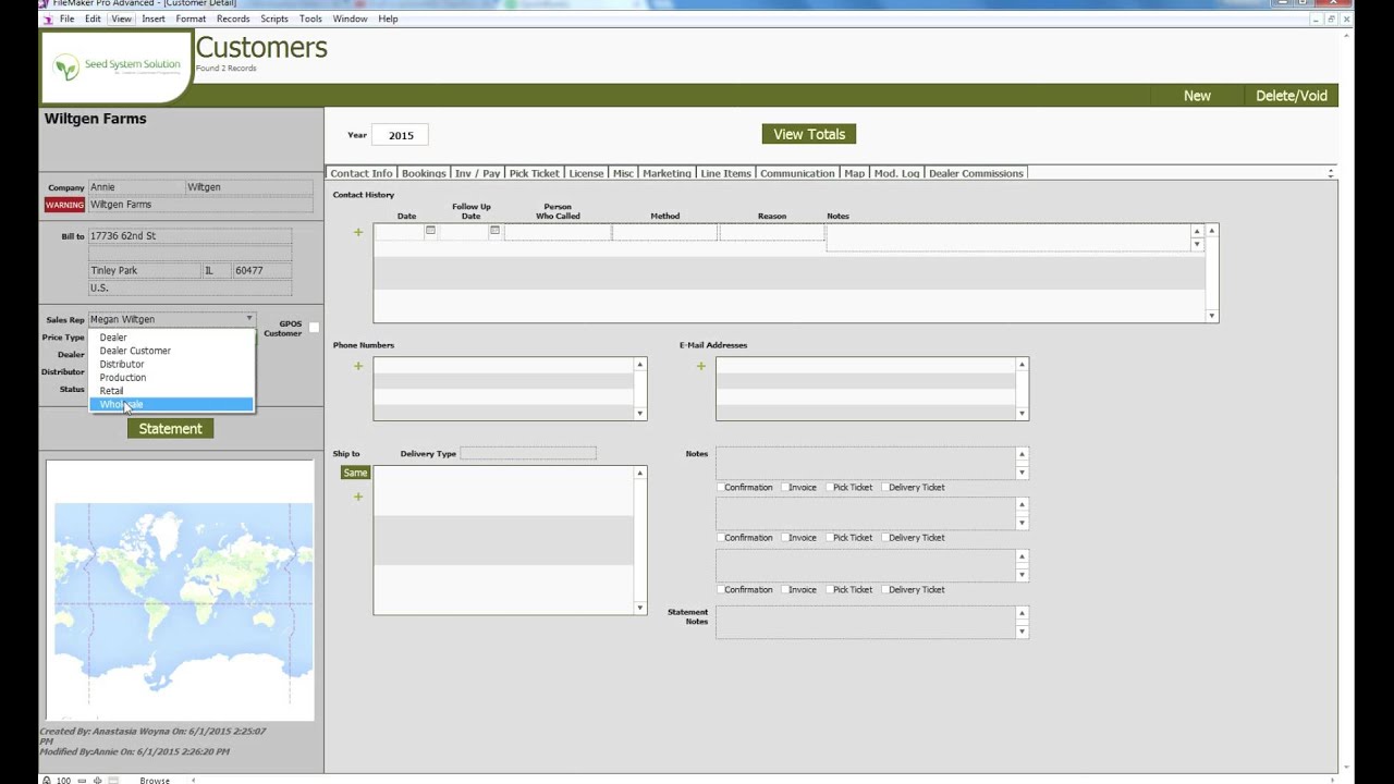 Add New Customer FMP