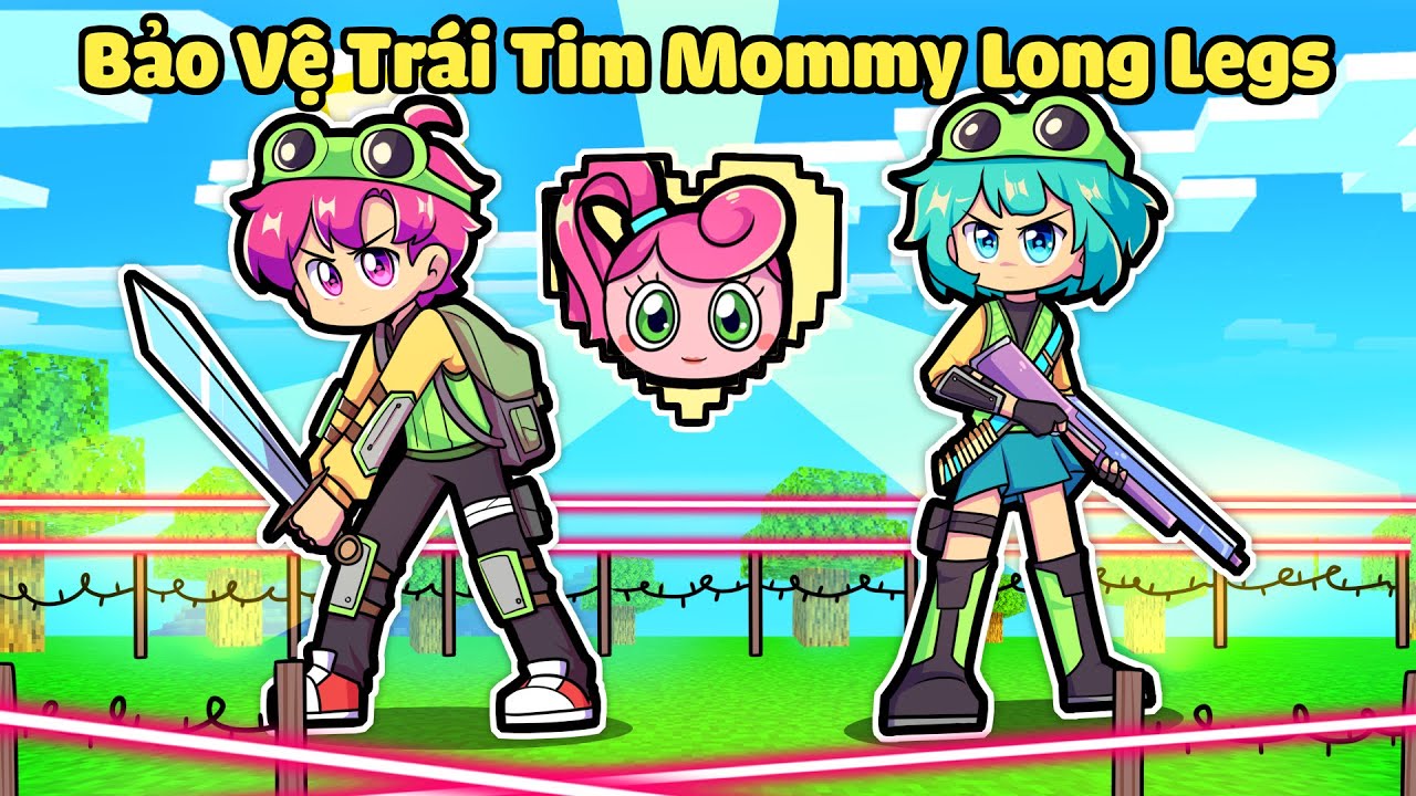 YUMMIE VÀ HIHA THỬ THÁCH 5 ĐÊM BẢO VỆ TRÁI TIM MOMMY LONG LEGS 😎😠💛