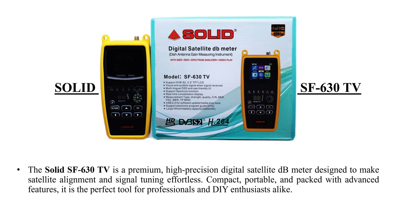 Solid SF 630 TV Satellite  Finder