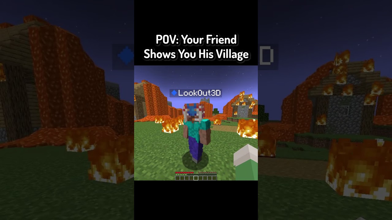POV: Your Friend Shows You His Village In Minecraft ( FT:  ⁨@LookOut3D )