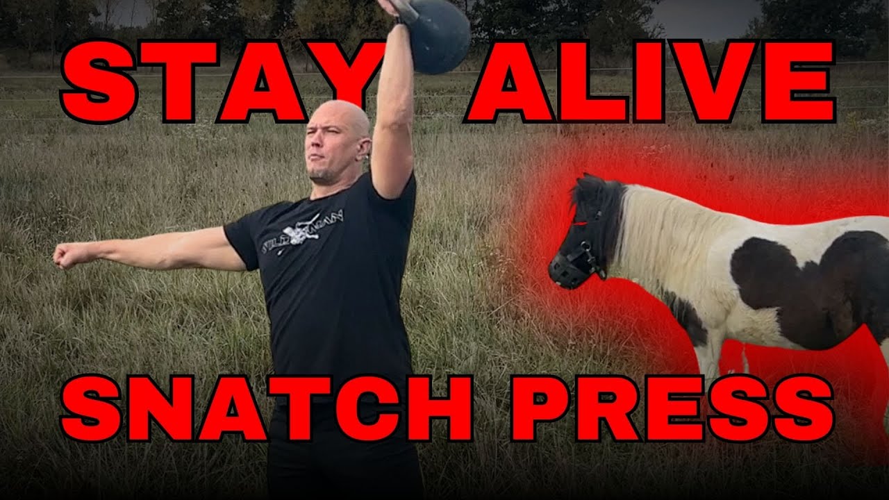Get more out of lighter weights & live longer—Kettlebell 69—Single Arm Snatch Press