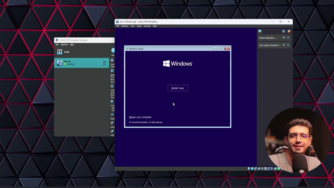 اموزش ساخت ماشین مجازی در virtualbox