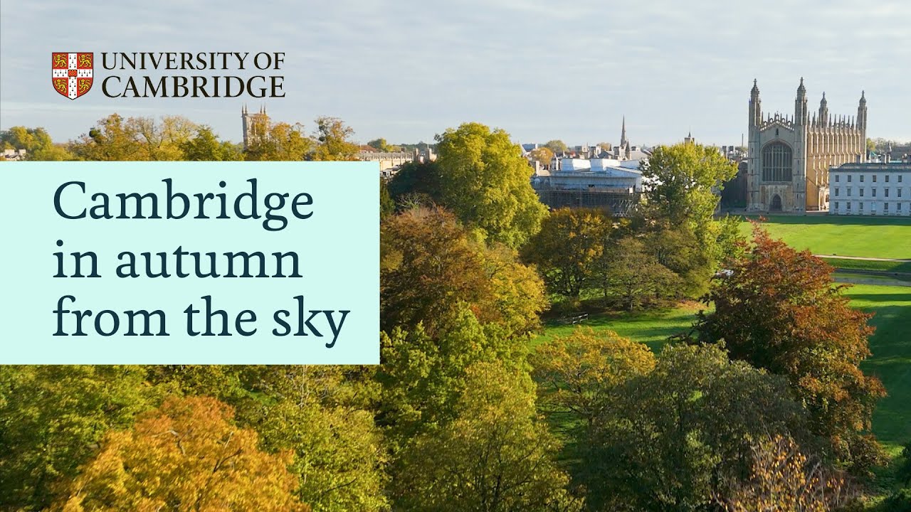 Cambridge in autumn from the sky 🍁