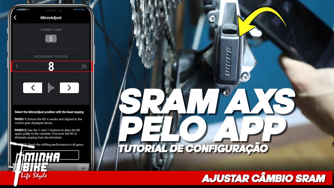COMO CONFIGURAR E AJUSTAR QUALQUER GRUPO ELETRONICO SRAM AXS PELO APP - Minha Bike Life Style