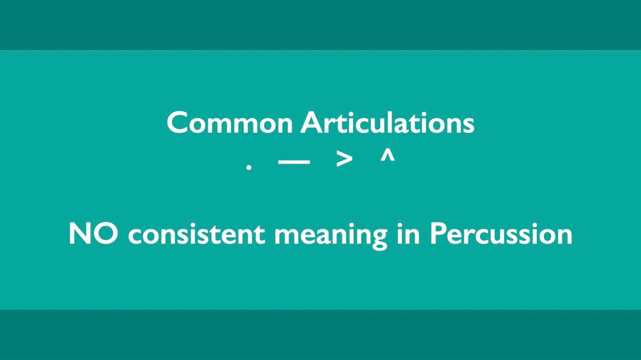 Concert Snare Drum | Articulations