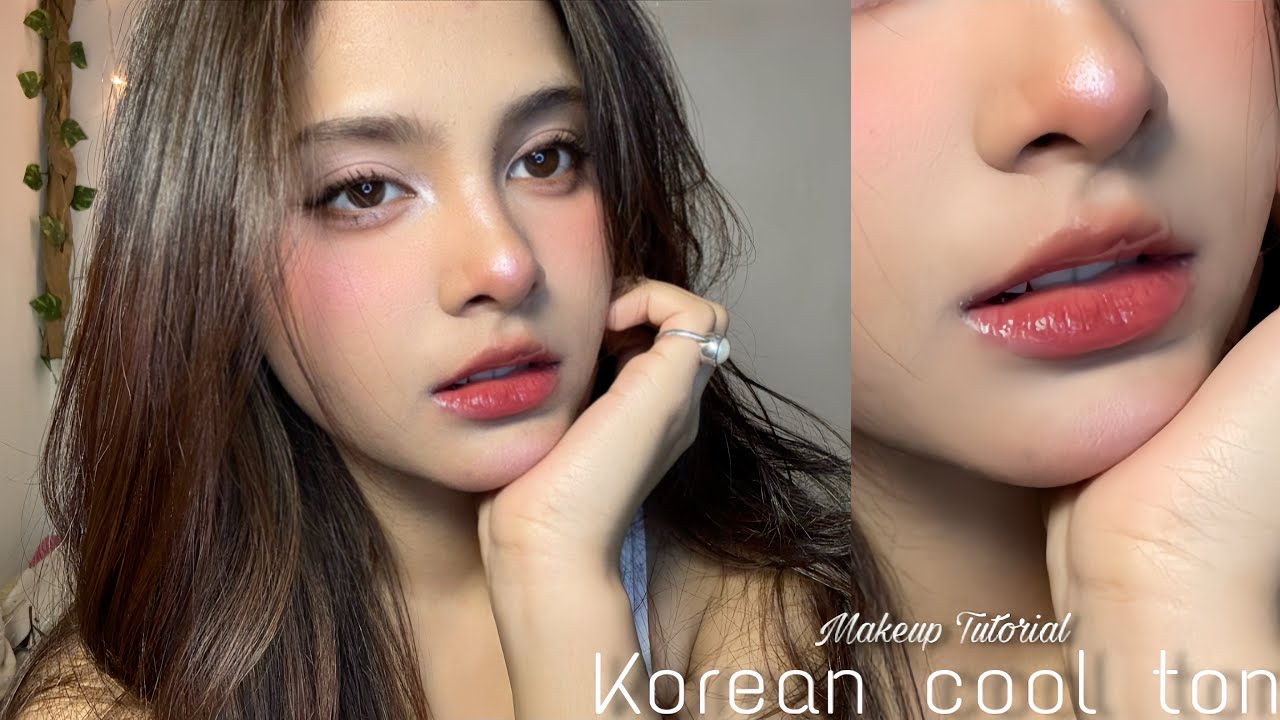 Cool Tone Korean Winter Makeup Look – Soft, Chic & Elegant 🌨️