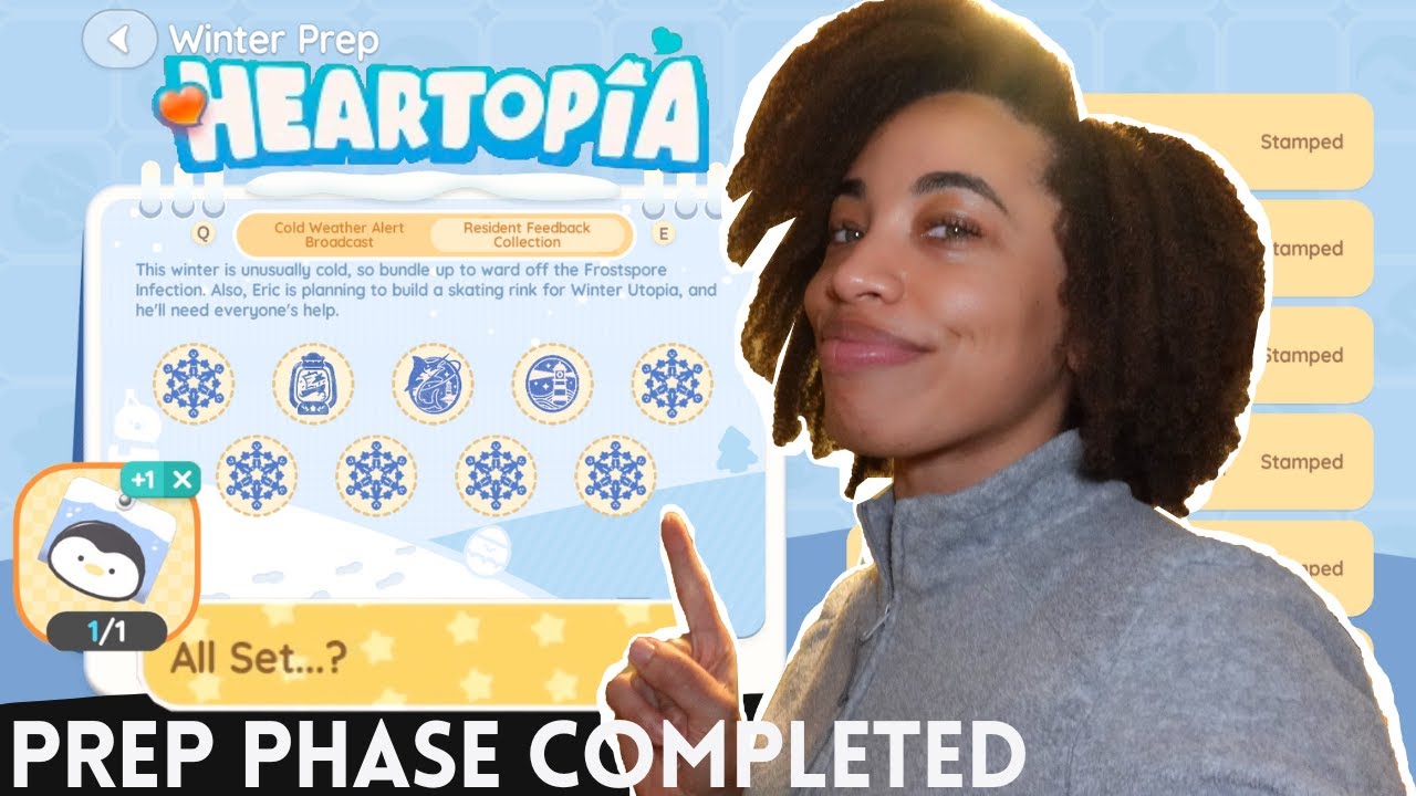 Completed Winter Frost Prep in Heartopia | Get Opinion Stamps FAST & REWARDS