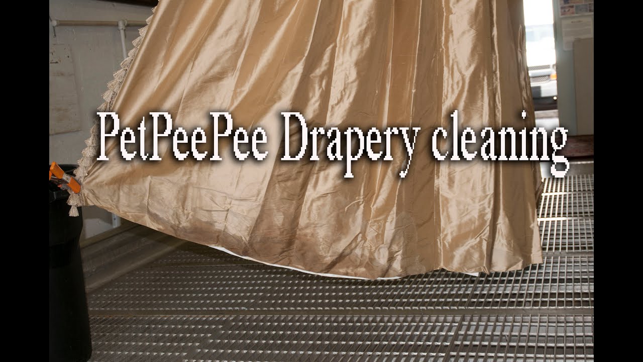 Nationwide service specializes in drapery cleaning from dog and cat urine odor | PetPeePee company