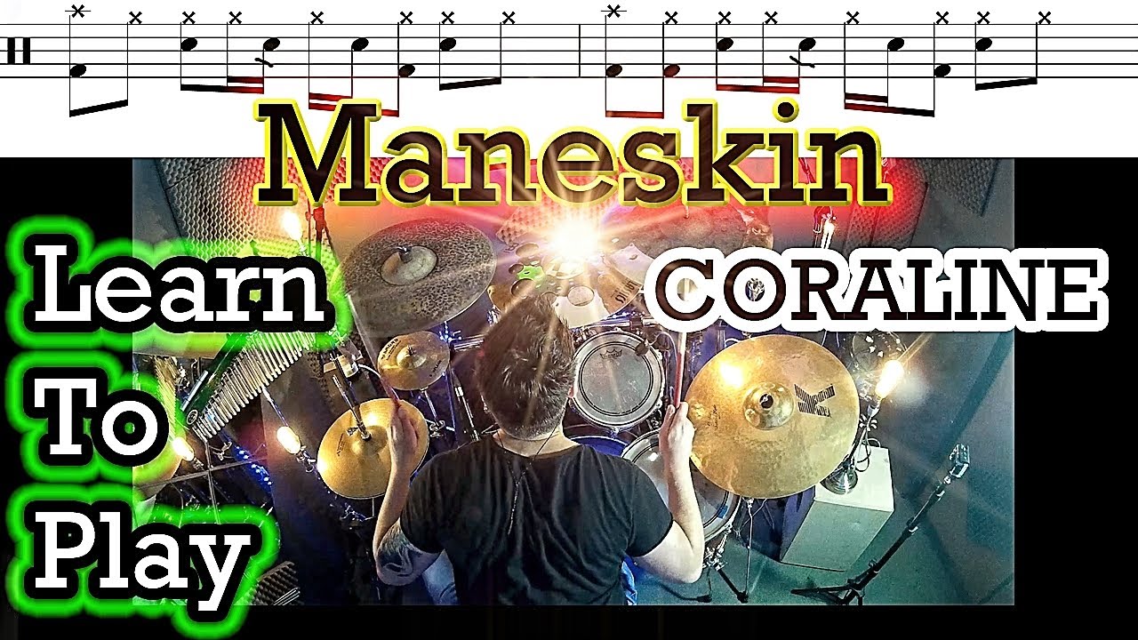 Урок по игре на барабане Maneskin Coraline