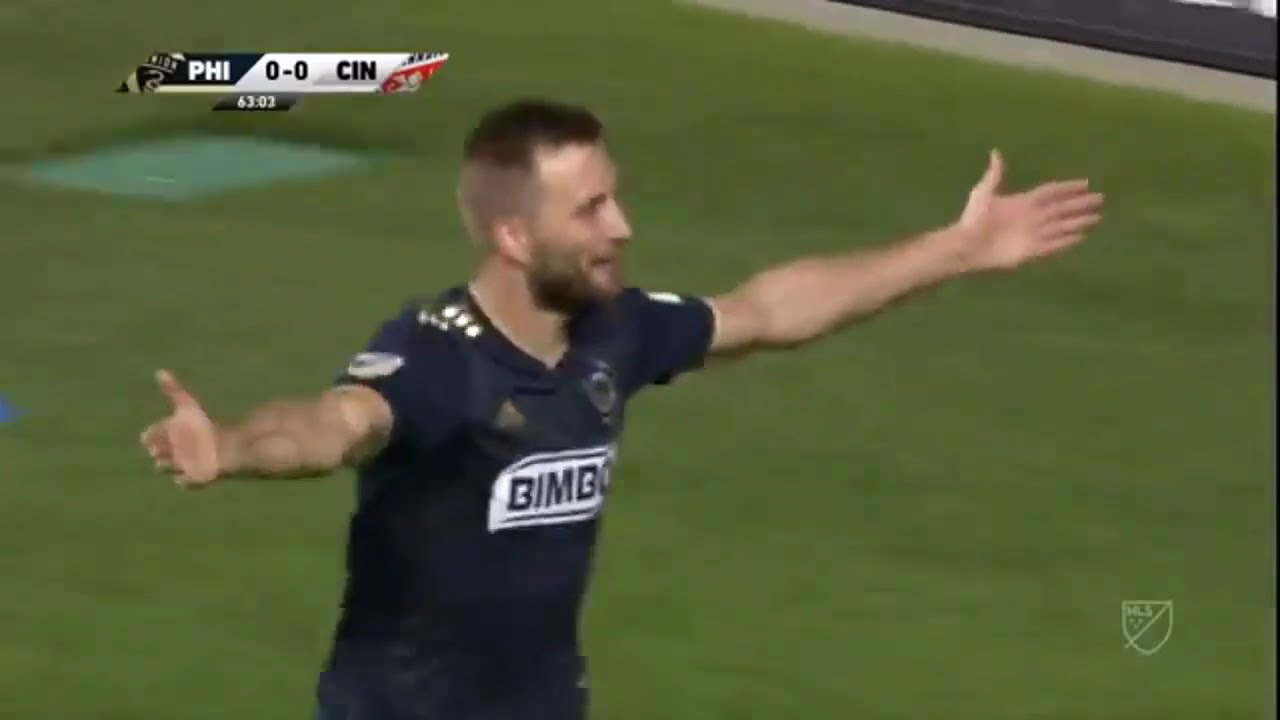 Kacper Przybyłko gol Philadelphia - Cincinnati 2-0 MLS 02.05.2019
