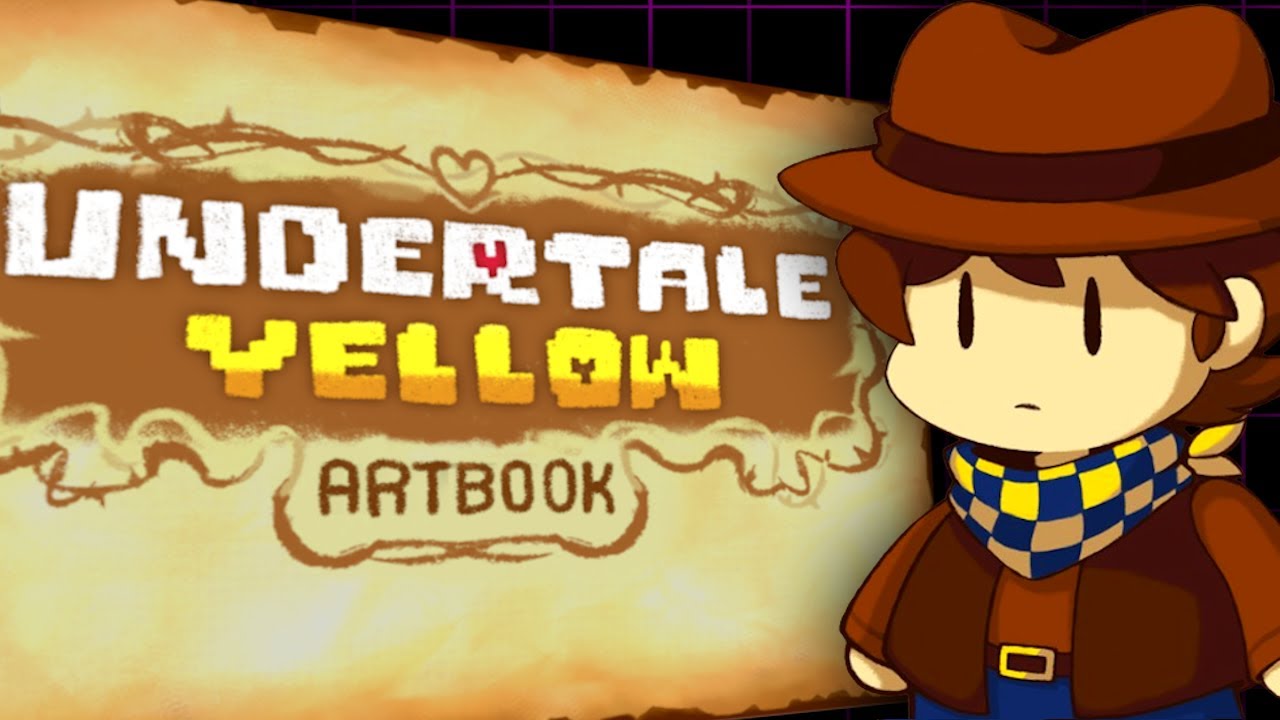 Желтый артбук Undertale