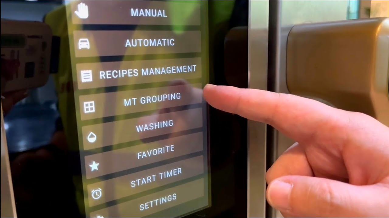 Touch Screen Panel of Combi Oven Function Introduction - INEO commercial equipment
