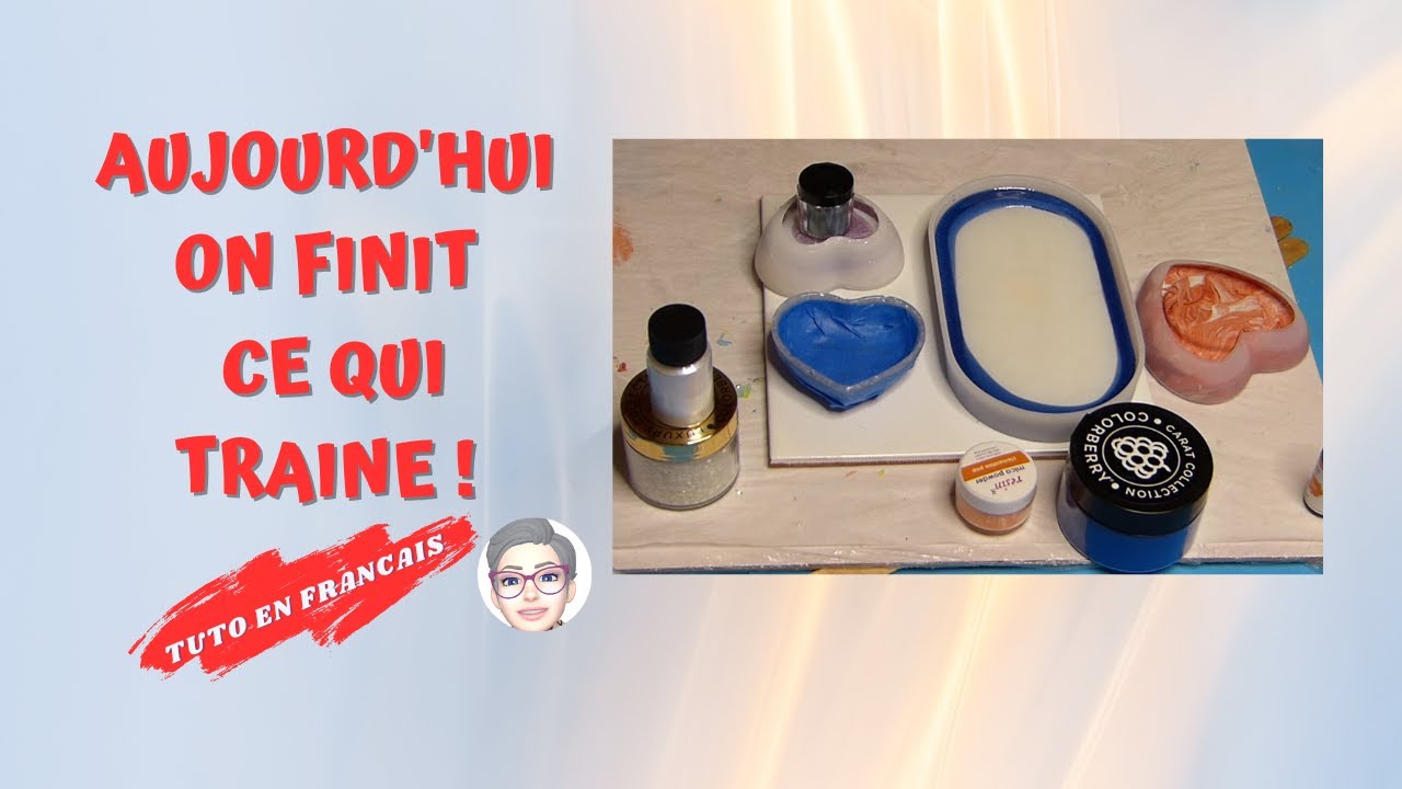 Finitions de pièces en résine et jesmonite : enfin ! / #résine #jesmonite / vidéo #385