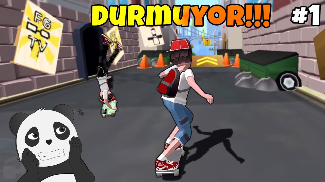 En İyi Hareketi Yap Yoksa Kaybedersin! Durmayan Kaykay - Panda ile Faily Skater