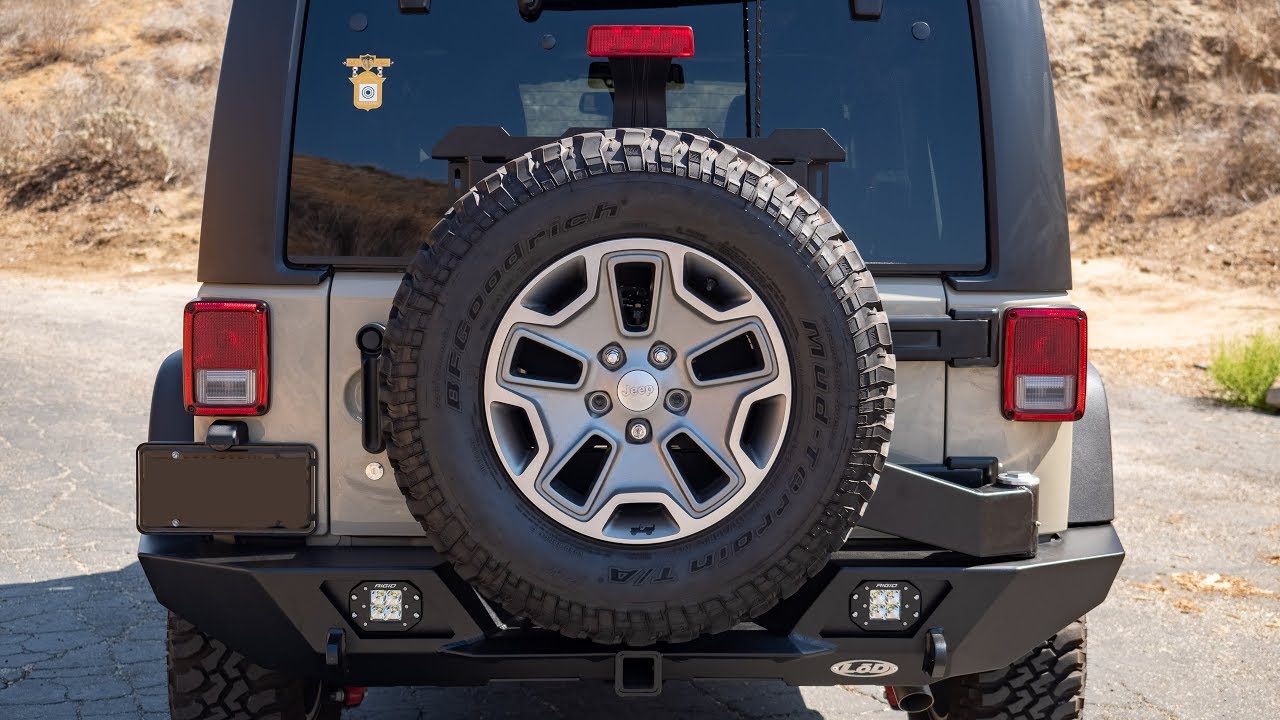 LoD Offroad Destroyer Rear Full Width Bumper with Tire Carrier for Jeep Wrangler JK