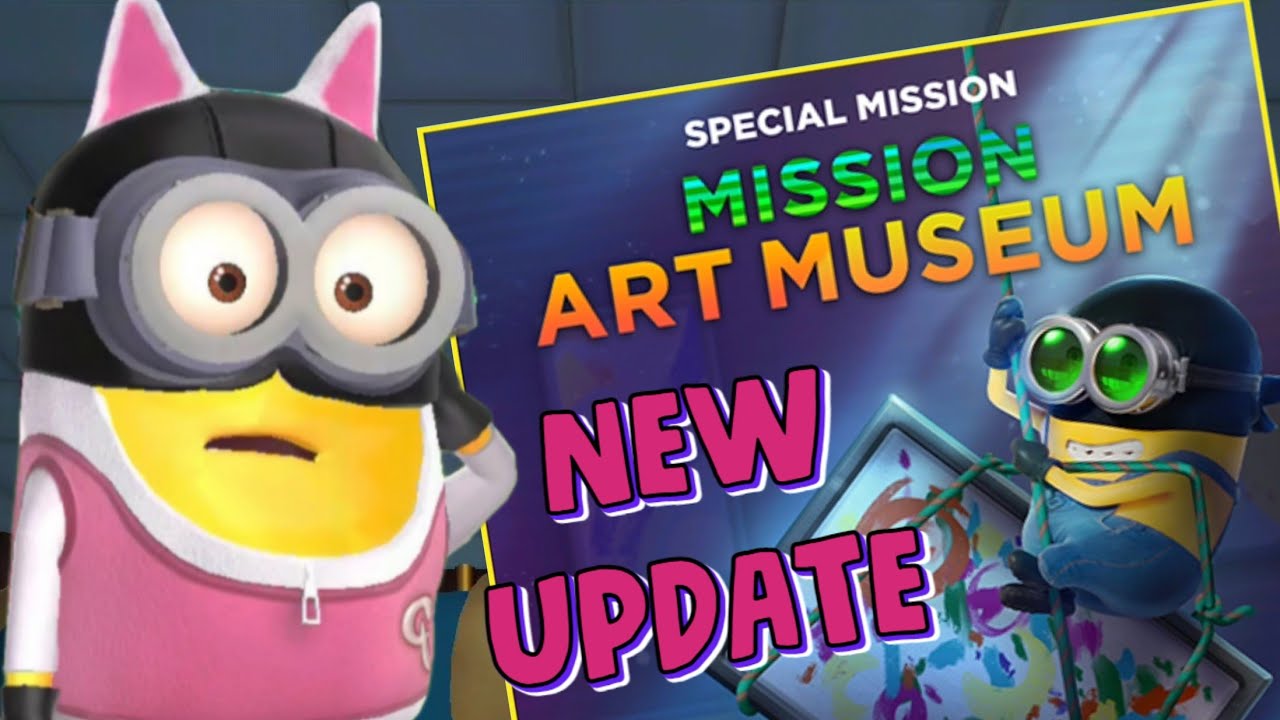 Minion Rush NEW UPDATE ART MUSEUM New Special Mission Rewards Expert Prize Pod in minions game