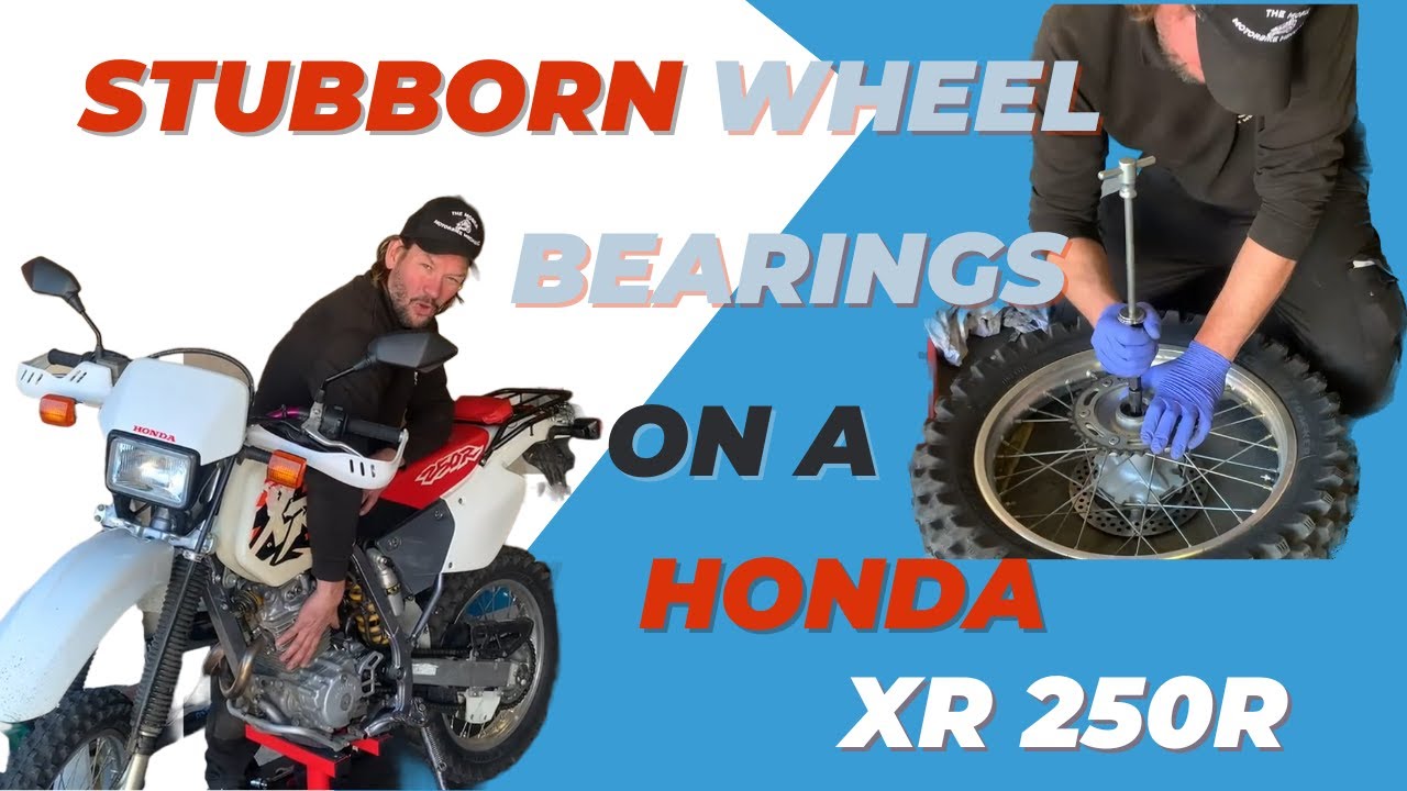 Rear Wheel Bearing replacement on a Honda XR 250 Motorbike
