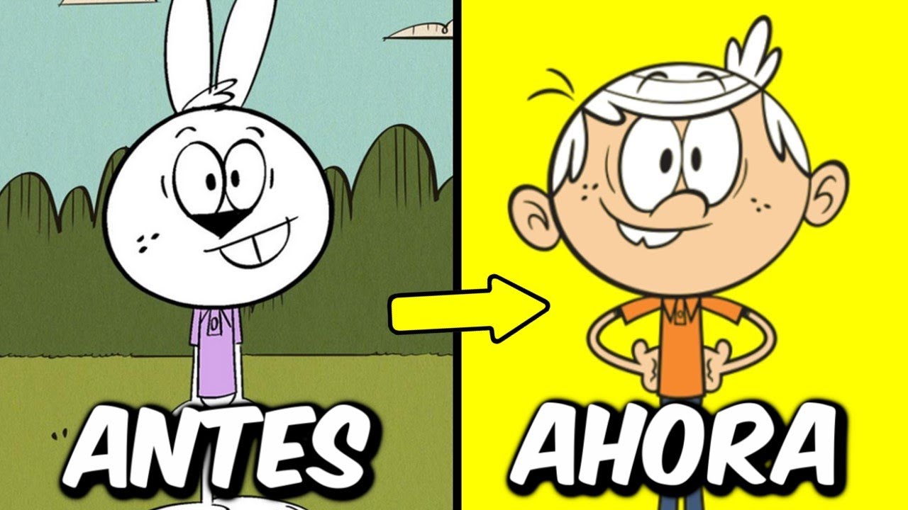 5 PERSONAJES de DIBUJOS ANIMADOS ANTES Y AHORA