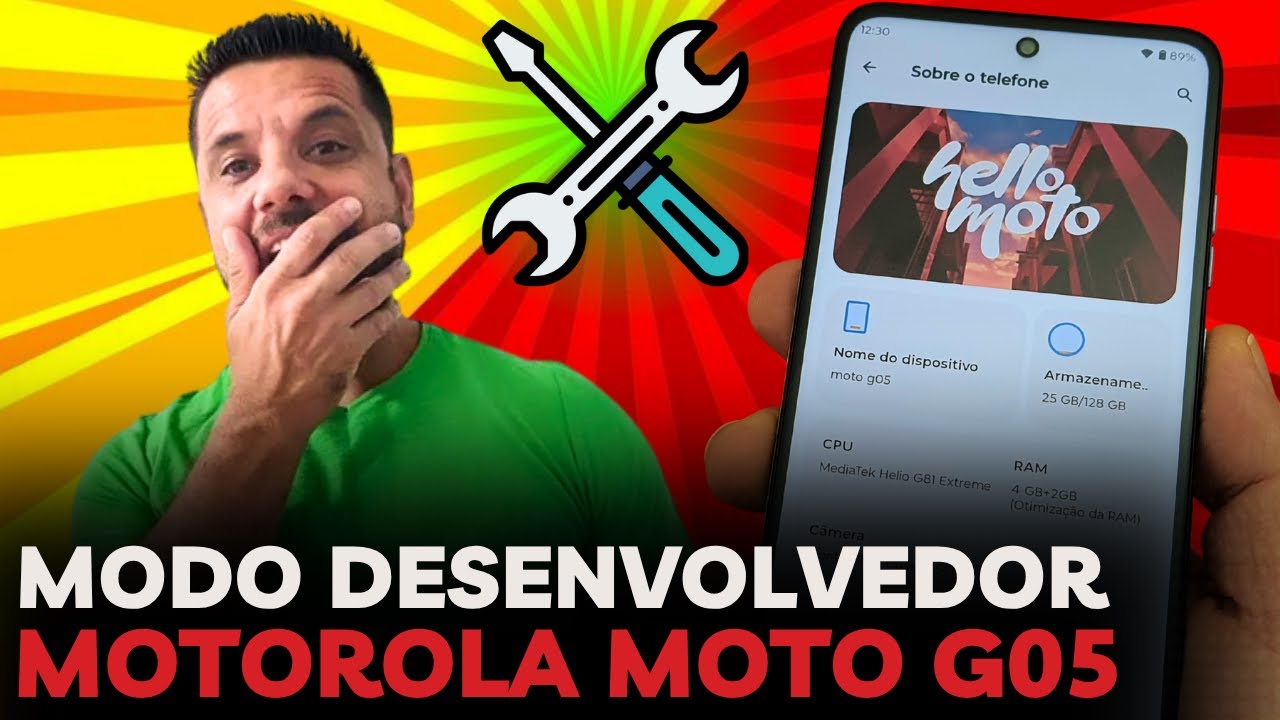 Como ATIVAR e DESATIVAR o MODO DESENVOLVEDOR No Celular MOTOROLA MOTO G05