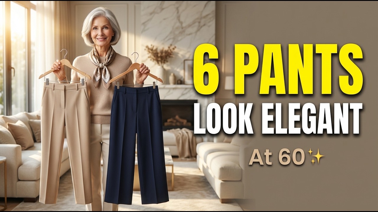 Only These 6 Pants Will Make You Look Elegant at 60