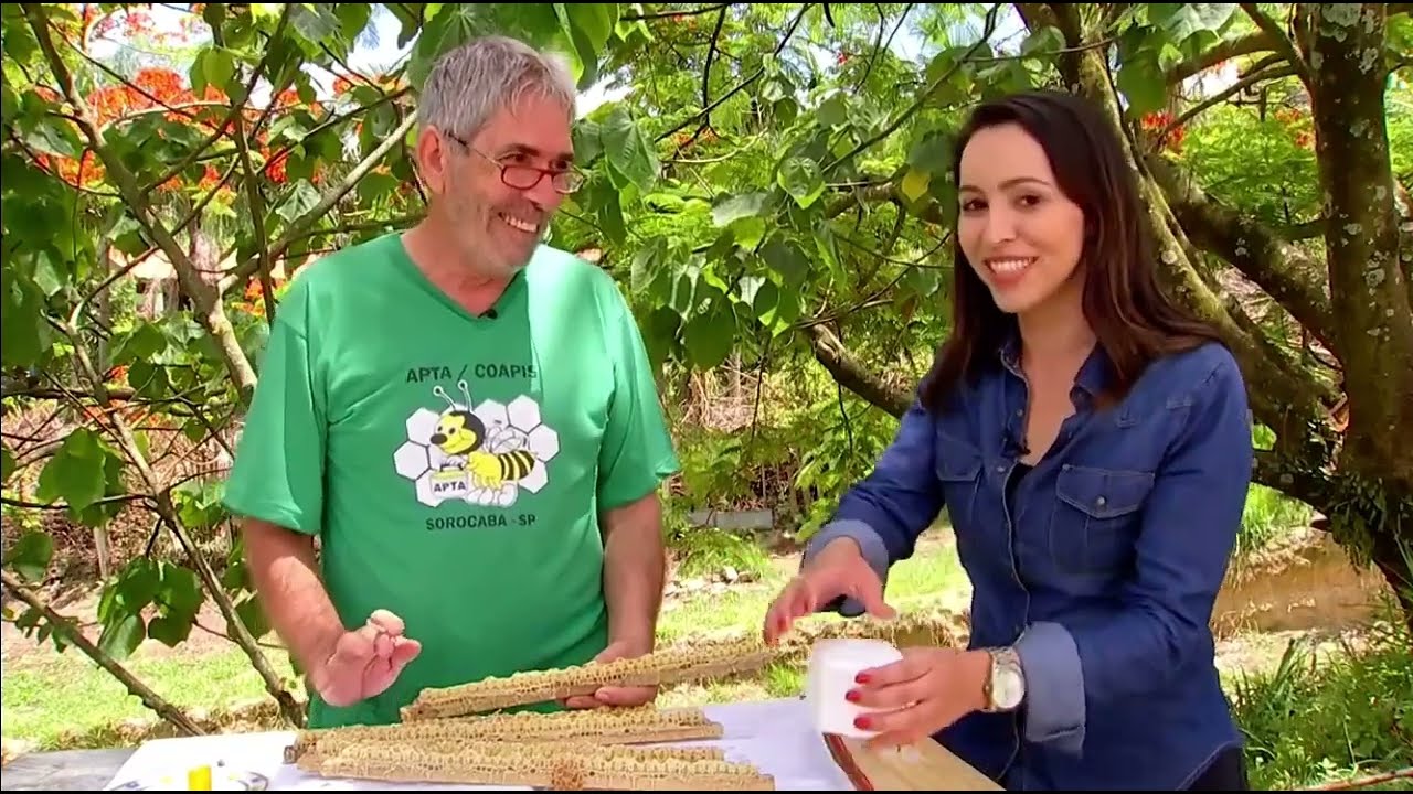 Produ&ccedil;&atilde;o de Geleia Real Reportagem Programa Nosso Campo Bitmel Produtos das Abelhas