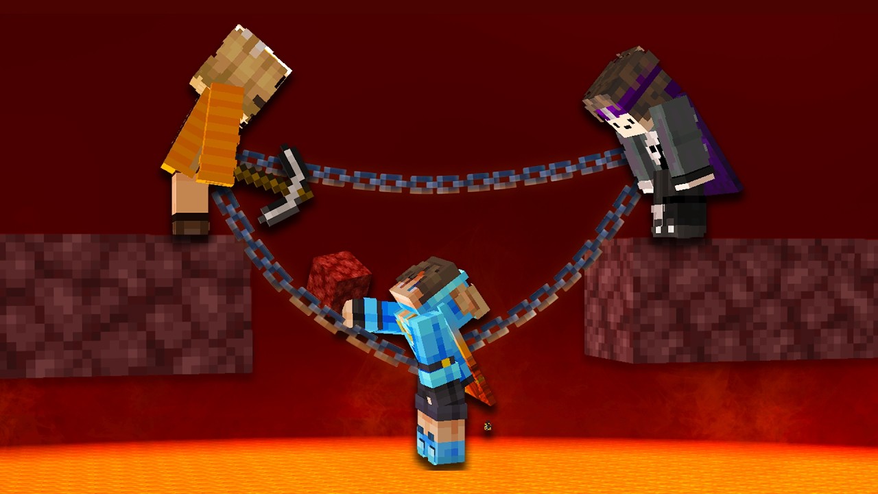 Minecraft Chained Together With Wifies & NearlyAvery - FULL VOD