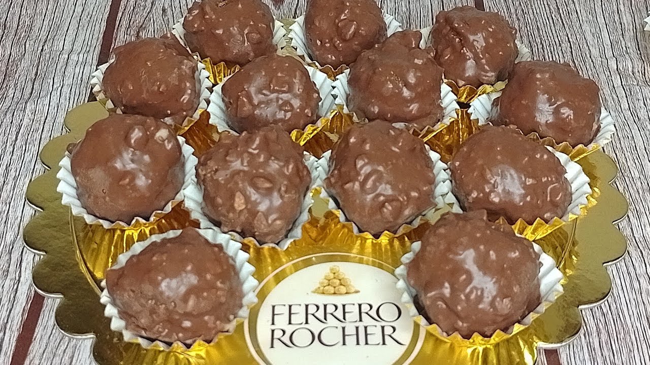Como hacer Ferrero Rocher. Auténticos Ferrero Rocher caseros 🍬🍫